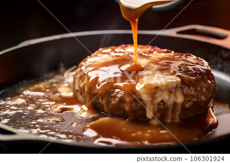 新鮮出爐的多汁漢堡 AI 生成圖像 106301924