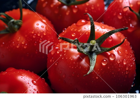 Fresh tomatoes AI-generated image Fresh tomatoes AI-generated image 106301963