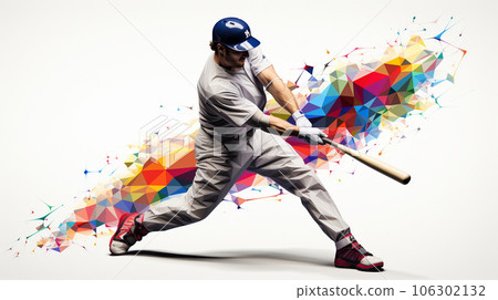 棒球運動員擊球的那一刻 棒球運動員擊球的那一刻 106302132