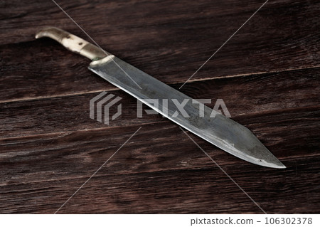 Retro vintage hunting knife 106302378