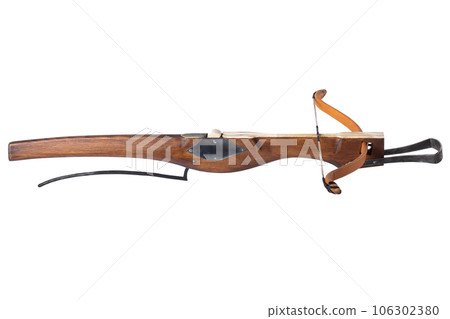 vintage crossbow isolated on white vintage crossbow isolated on white 106302380