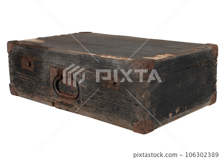 WW2 German Army ammunition wooden crate. 106302389