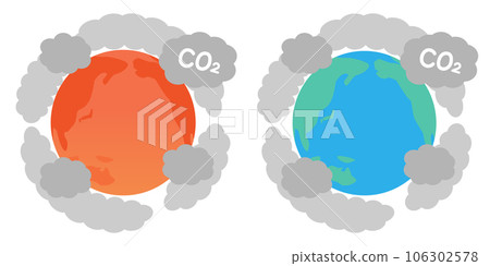 全球變暖圖像插圖 全球變暖圖像插圖 106302578