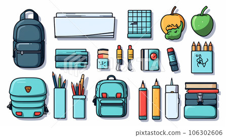 辦公桌周圍物品的圖標參考 辦公桌周圍物品的圖標參考 106302606