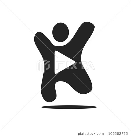 video logo template Isolated. Brand Identity. Icon Abstract Vector graphic video logo template Isolated. Brand Identity. Icon Abstract Vector graphic 106302753