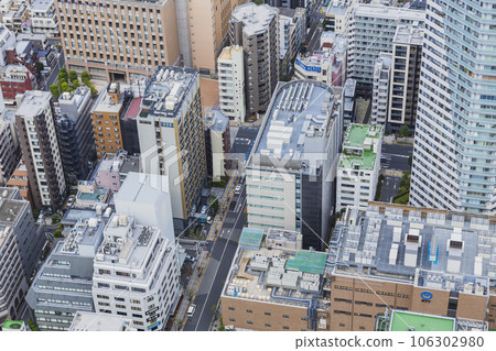 池袋陽光白天從高層鳥瞰 106302980