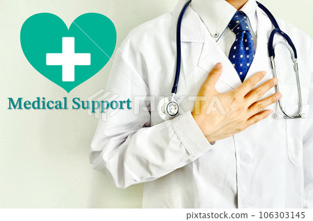 Doctor's support image for medical care 106303145
