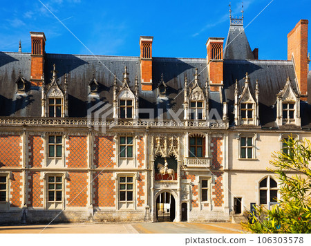 View of majestic castle Chateau de Blois 106303578