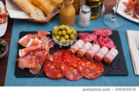 Spanish meat antipasto platter Spanish meat antipasto platter 106303670