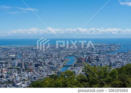 Tokushima city seen from Mount Bizan 106305068