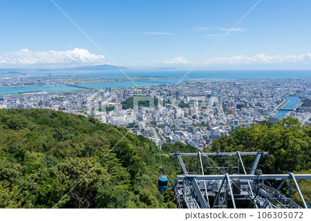 Tokushima city seen from Mount Bizan 106305072