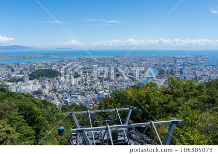 Tokushima city seen from Mount Bizan 106305073