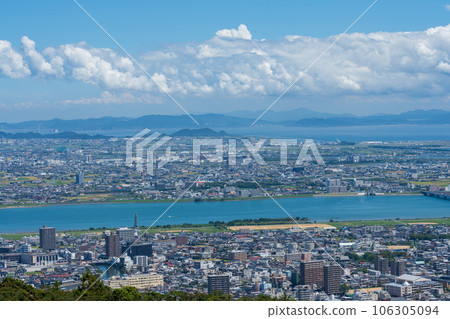 從眉山眺望德島市 從眉山眺望德島市 106305094