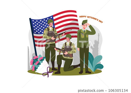 Peolpe thank for veterans' dedication Peolpe thank for veterans' dedication 106305134