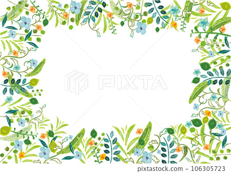 水彩風格植物背景素材 106305723