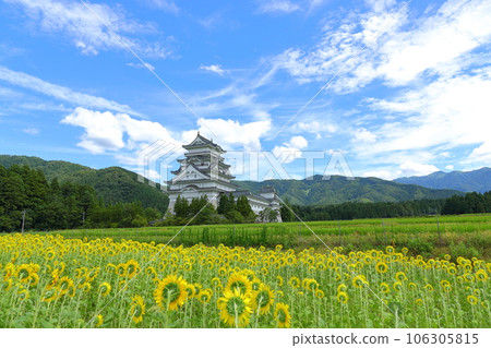 胜山城和向日葵田 胜山城和向日葵田 106305815
