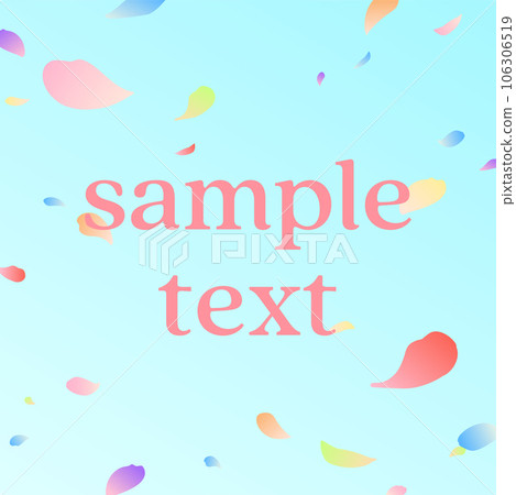 Background material_Flower snowstorm_Colorful 106306519