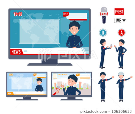 一組出現在新聞節目中的校辦男學生 106306633