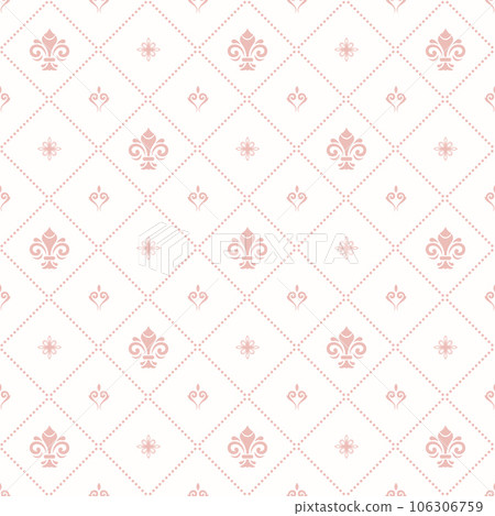 Seamless Pattern With Few Royal Lilies 106306759