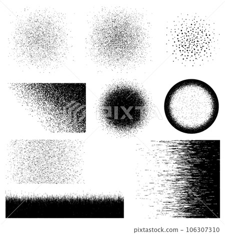 Vector illustration set of grainy gradients (overlay textures) Vector illustration set of grainy gradients (overlay textures) 106307310