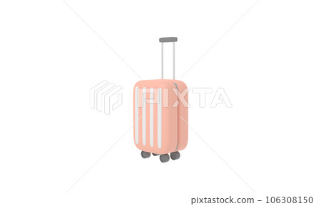 PNG Indulge in the allure of a 3D rendering orange suitcase, emblematic of trendy pastel travel. Discover modern style and wanderlust in this captivating,graphic a must have for your creative pursuits 106308150