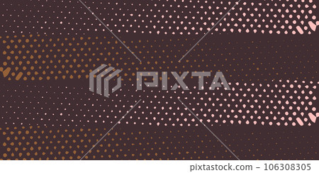 Modern seamless pattern with various animal print. Dots of different sizes are imitation of reptile skin. Design of packaging, wallpaper, fabric or poster. Vector flat illustration. Modern seamless pattern with various animal print. Dots of different sizes are imitation of reptile skin. Design of packaging, wallpaper, fabric or poster. Vector flat illustration. 106308305