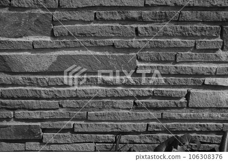 Rough scale random stone masonry Teppei stone wall monochrome 9 106308376