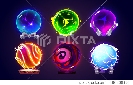 Magic glass ball with fortune prediction power. Magic glass ball with fortune prediction power. 106308391