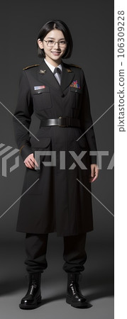 woman in military uniform 106309228