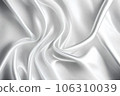 Wavy white cloth abstract background. Generative AI. 106310039