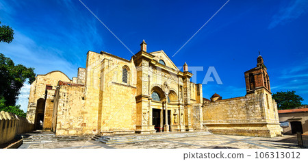 Basilica Cathedral of Santa Maria la Menor in Santo Domingo, UNESCO world heritage in Dominican Republic 106313012