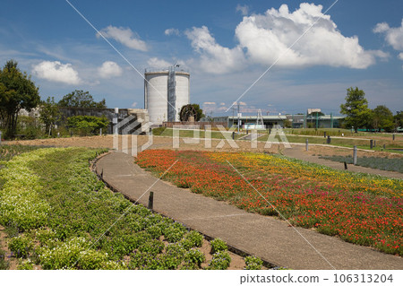 Yuri no Sato Park in the blue sky 106313204