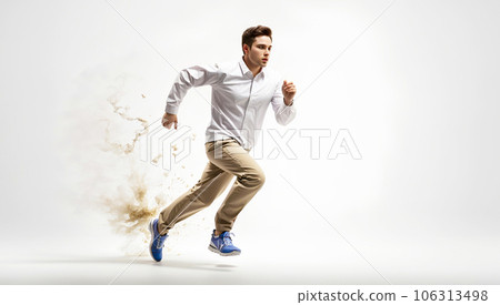 Running man - AI generated image 106313498