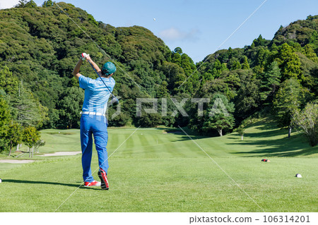 Golf course with beautiful fresh green Golf course with beautiful fresh green 106314201