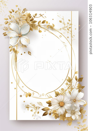 Colorful simple floral decoration illustration background template, creative arrangement of nature and flowers. Good for banner, wedding card invitation draft, birthday, greetings, and design element. Colorful simple floral decoration illustration background template, creative arrangement of nature and flowers. Good for banner, wedding card invitation draft, birthday, greetings, and design element. 106314903
