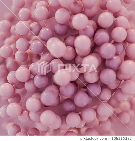pink spheres isolated on pink pink spheres isolated on pink 106315382