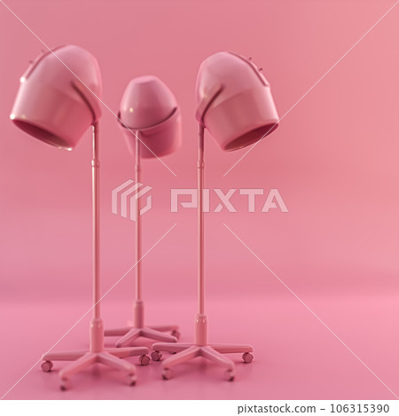 salon dryer isolated on pink salon dryer isolated on pink 106315390