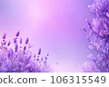 Delicate Lavender flower pattern background. Generative AI. 106315549