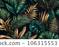 Luxury tropical leaves background. Generative AI. 106315553
