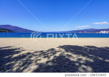 日本三大松林之一的氣比松原（福井縣敦賀市） 106315645