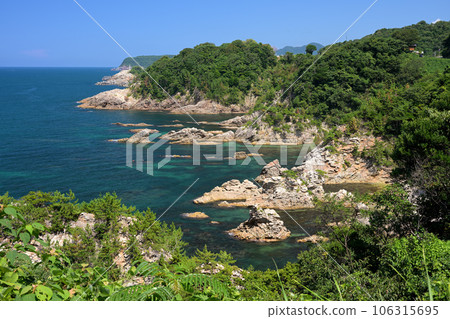 從白原展望台附近看到的景色（鳥取縣石美郡） 106315695