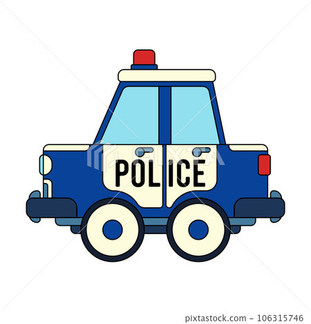 Color vector icon with toys car. Engaging and interactive toys that spark creativity and imagination. Designed for kids. Encourage playtime and ignite the joy of discovery with popular children's toys 106315746