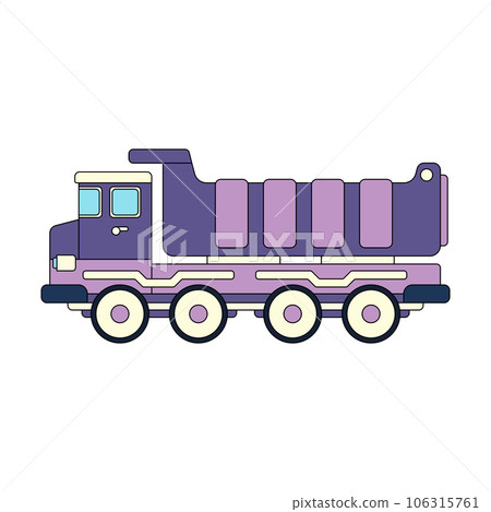 Color vector icon with toys car. Engaging and interactive toys that spark creativity and imagination. Designed for kids. Encourage playtime and ignite the joy of discovery with popular children's toys 106315761