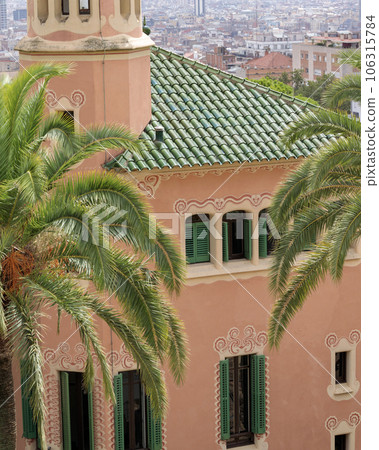 Gaudi's Architectural Marvel in Park Guell, Barcelona Gaudi's Architectural Marvel in Park Guell, Barcelona 106315784