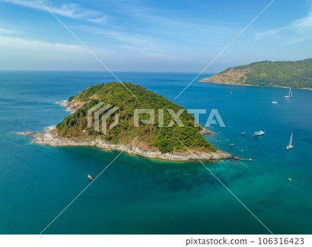 Aerial view of beautiful sea in summer season landscape view sea background Aerial view of beautiful sea in summer season landscape view sea background 106316423