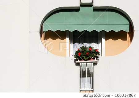 Details of a building in La Grande Motte, France Details of a building in La Grande Motte, France 106317867