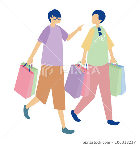 享受購物的男性朋友 106318237