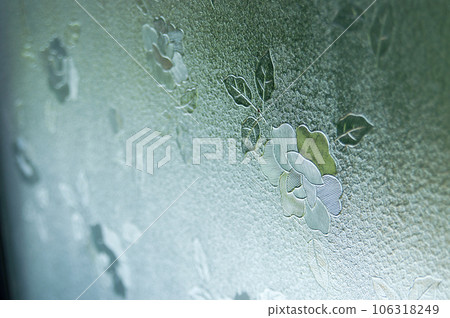 昭和復古碎花磨砂玻璃（玫瑰） 106318249