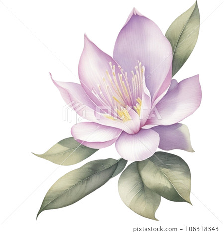 Watercolor Illustration of Lily Magnolia Watercolor Illustration of Lily Magnolia 106318343