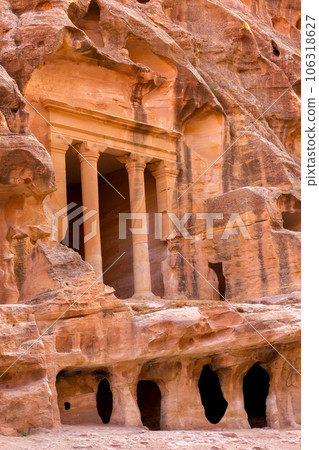 Little Petra in Siq al-Barid, Wadi Musa, Jordan 106318627
